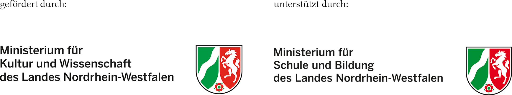 Logos des MKW und MSB NRW.